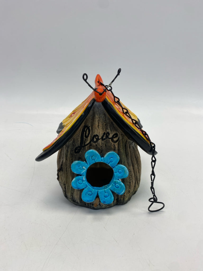 Multi Color Butterflies Birdhouse