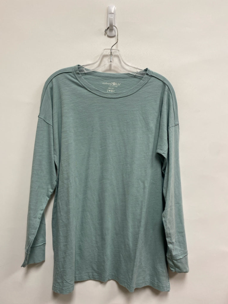 Natural Life Size S Dusty Blue Long Sleeve Ladies Top