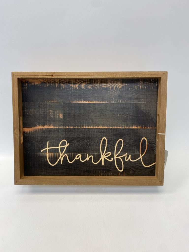 Brown Wood Tray