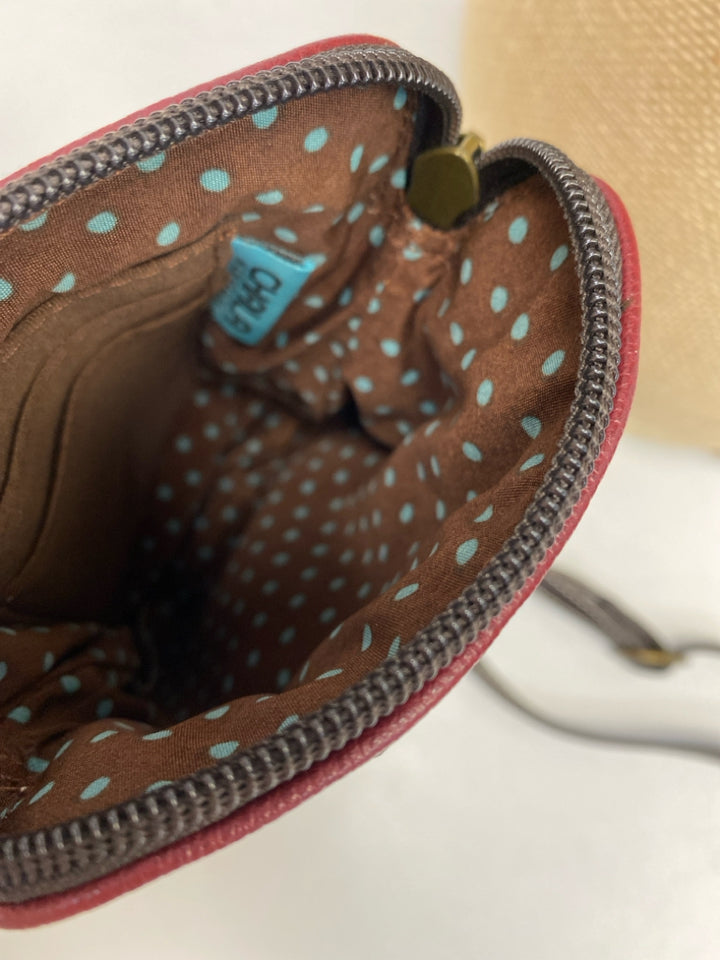 Chala Burgundy Brown Paw Print(s) Crossbody