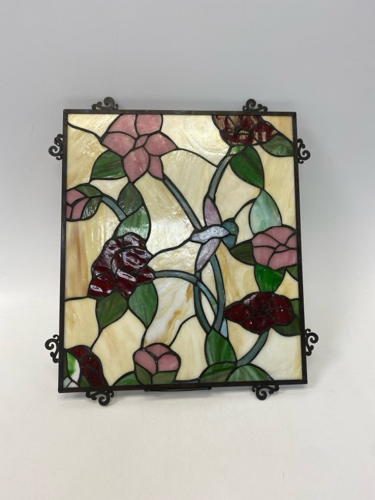 Cream Red/Pink Hummingbird Flower(s) Misc. Home Item