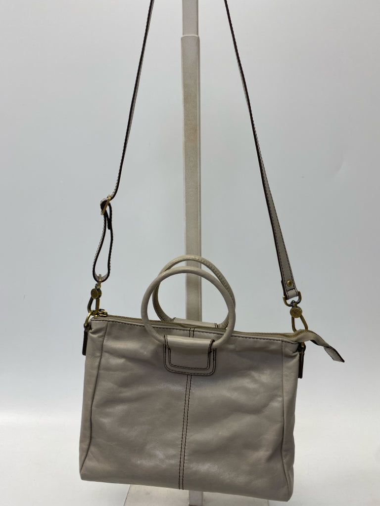 Hobo Gray Leather Handbag