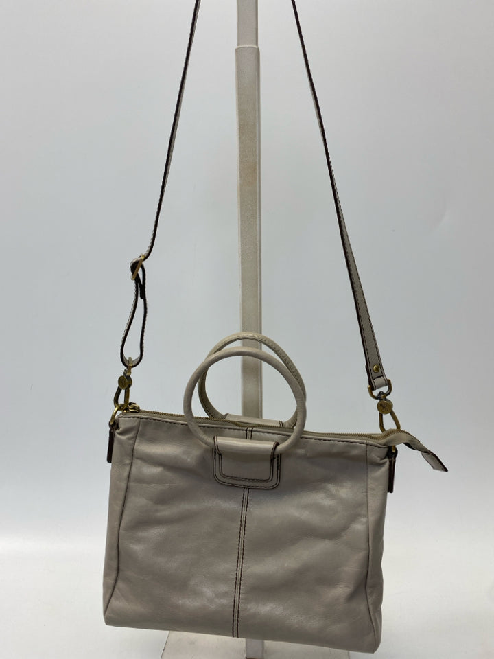 Hobo Gray Leather Handbag