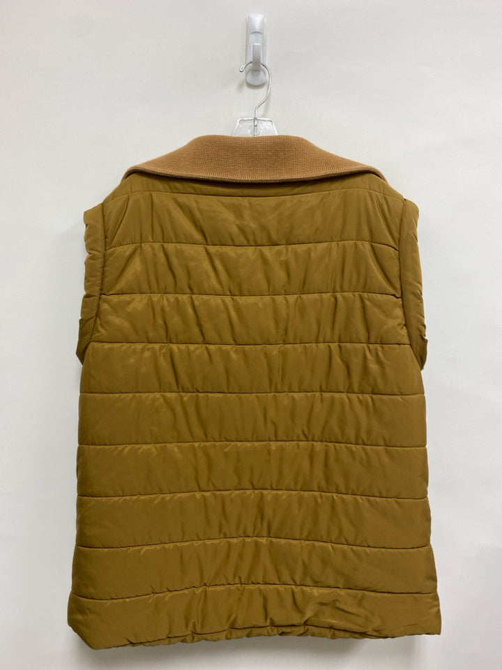 Buckle Black Size S Brown Puffer Ladies Vest