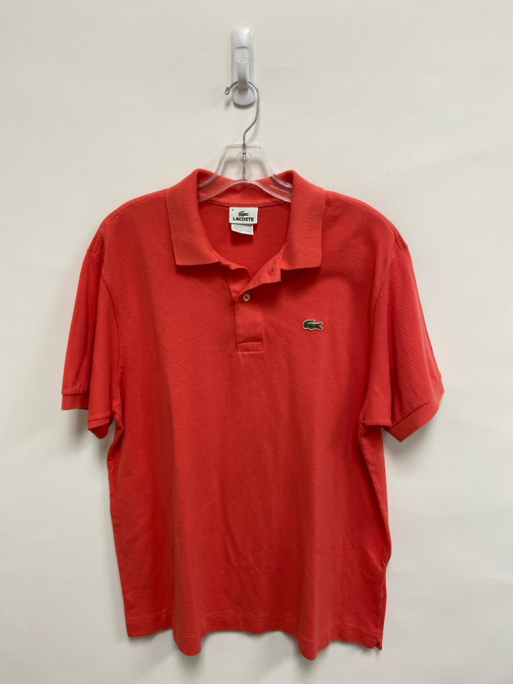 Lacoste Size L Dark Coral Polo Men&