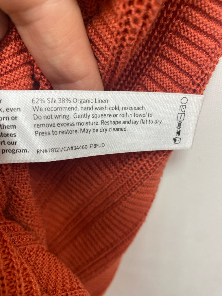 Eileen Fisher Size XS Orange Drape Ladies Sweater