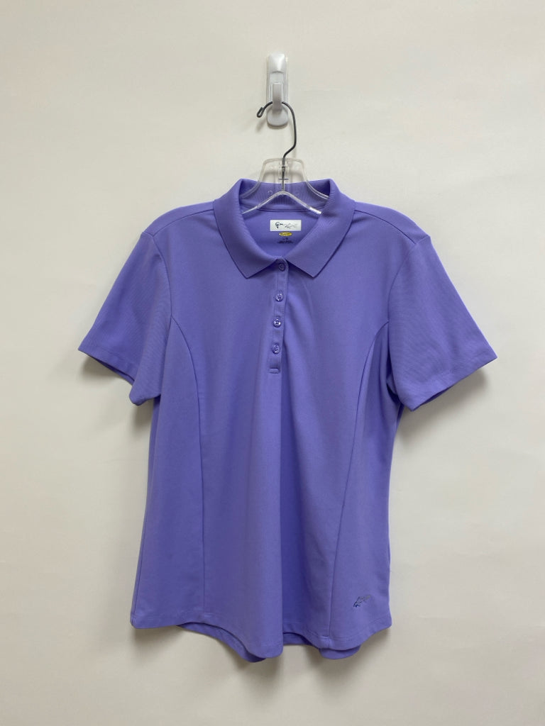 Greg Norman Size L Lavender Polo Athletic Top
