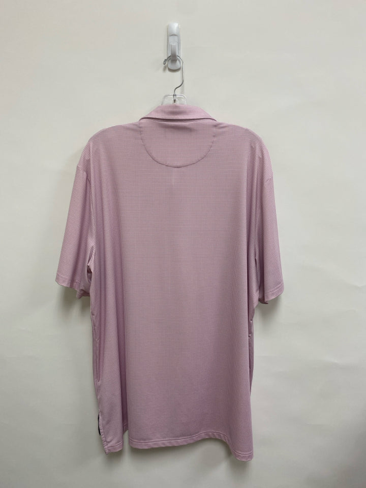 Ralph Lauren Size XL Lilac White Houndstooth Polo Men&