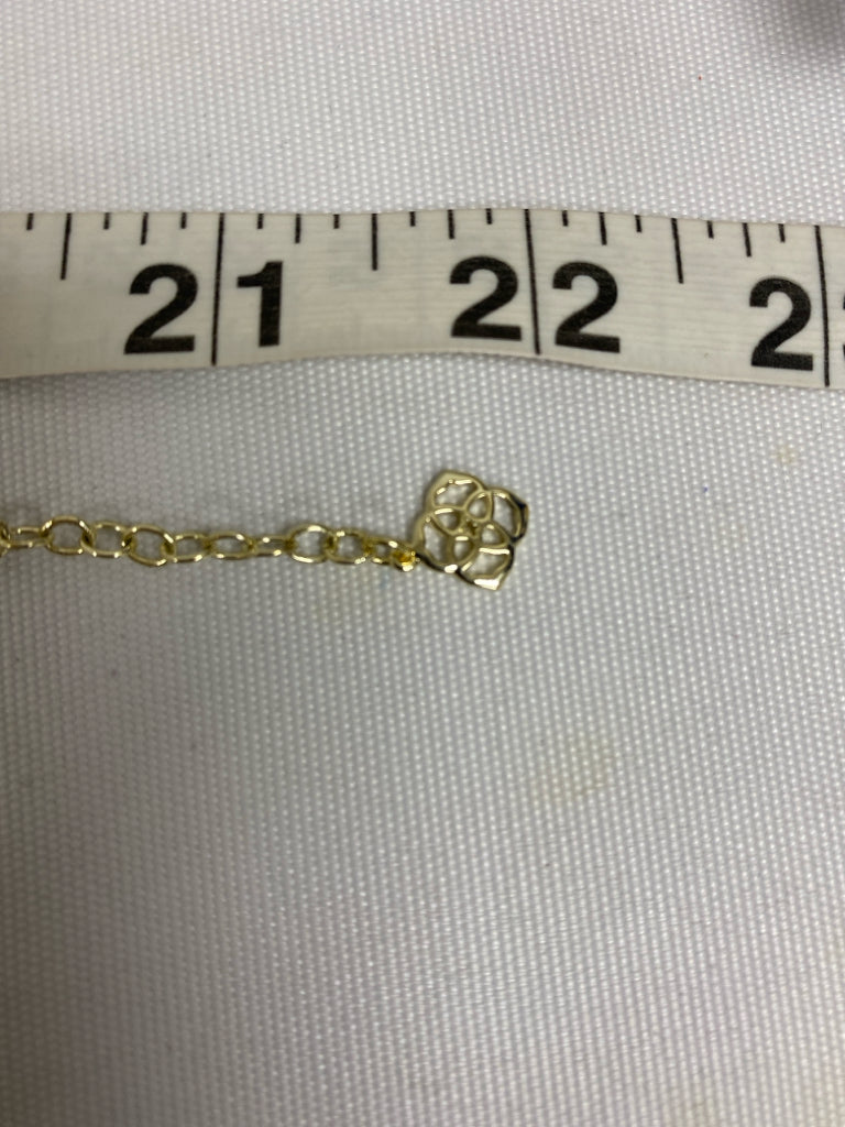 Kendra Scott Gold Color Black Jeweled Necklace