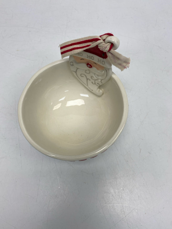 Mudpie White Red Santa Christmas