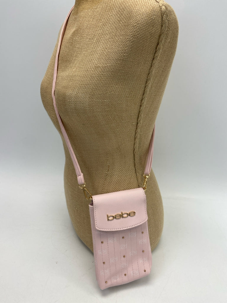 Bebe Pink Gold Studded Crossbody