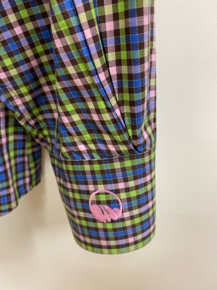 Peter Millar Size L Brown/Green Blue/Pink Checkered Men&