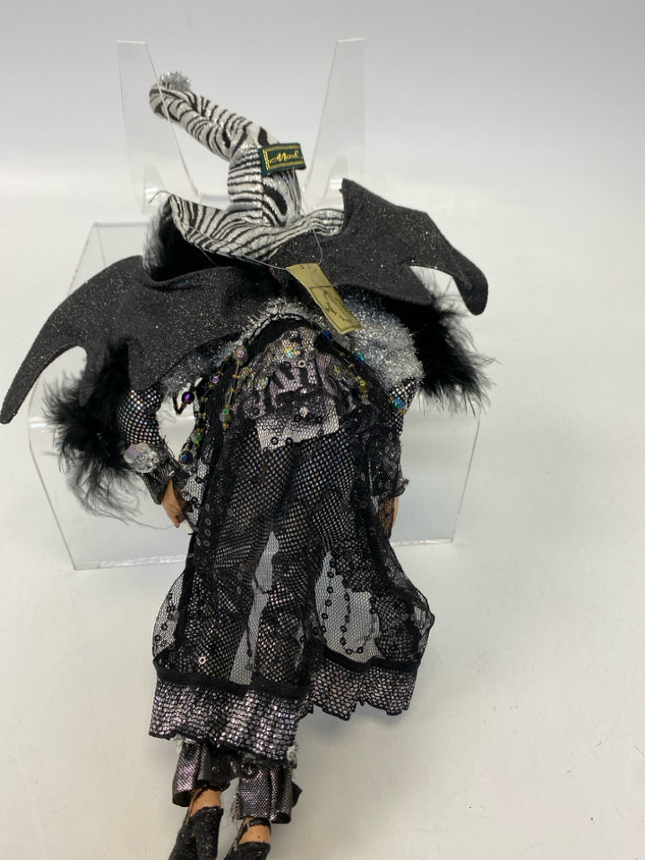 NWT Mark Roberts Black Silver Halloween