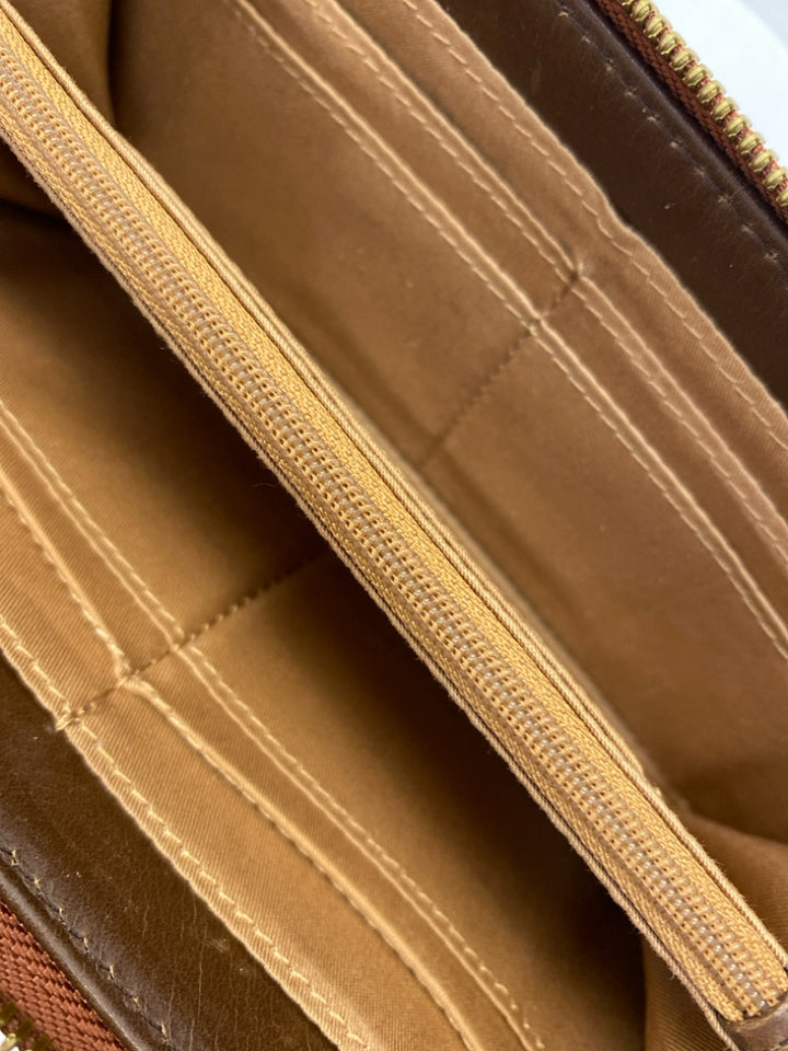 Hobo Brown Embossed Wallet