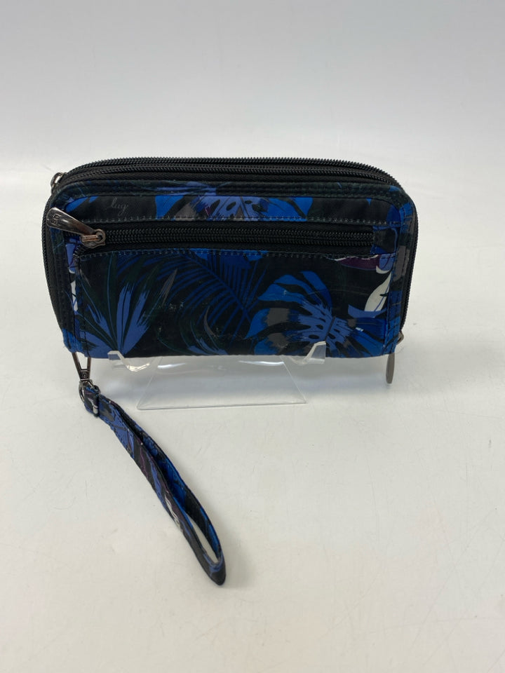 Lug Black Blue Nylon Wristlet
