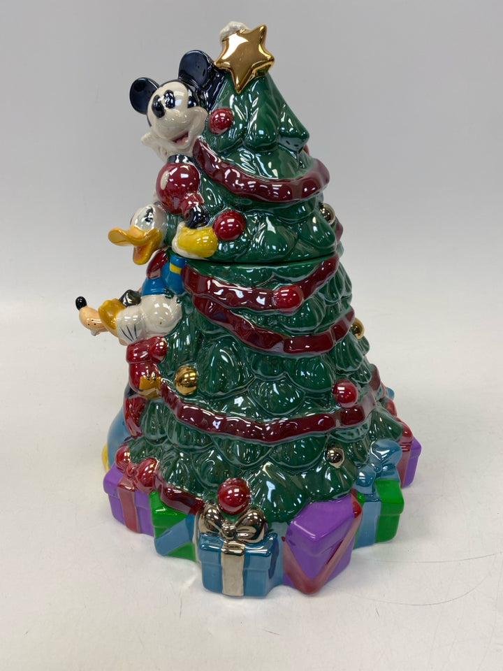 Disney Green Multi Color Mickey Mouse Christmas