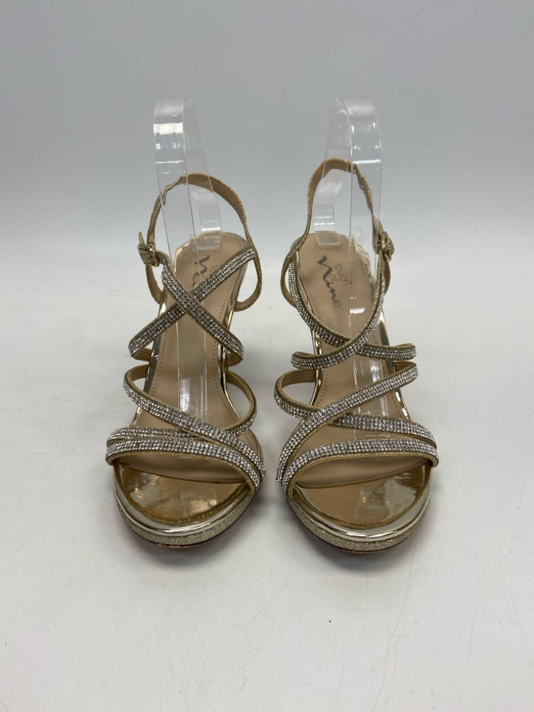 Nina  Size 10 Gold Rhinestone(s) Heels