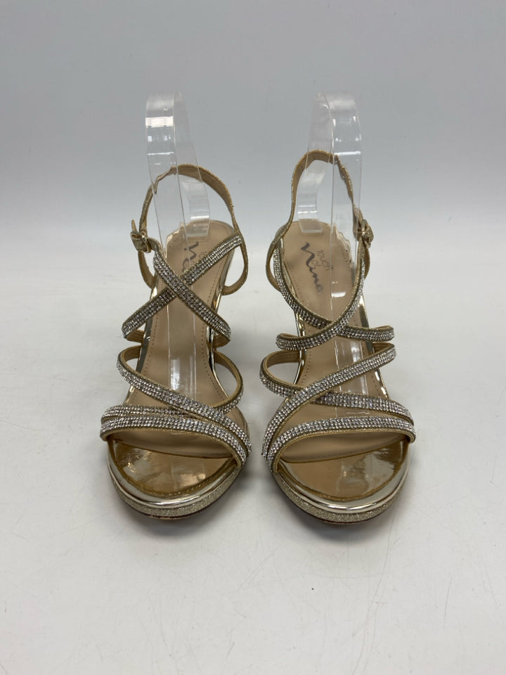 Nina  Size 10 Gold Rhinestone(s) Heels