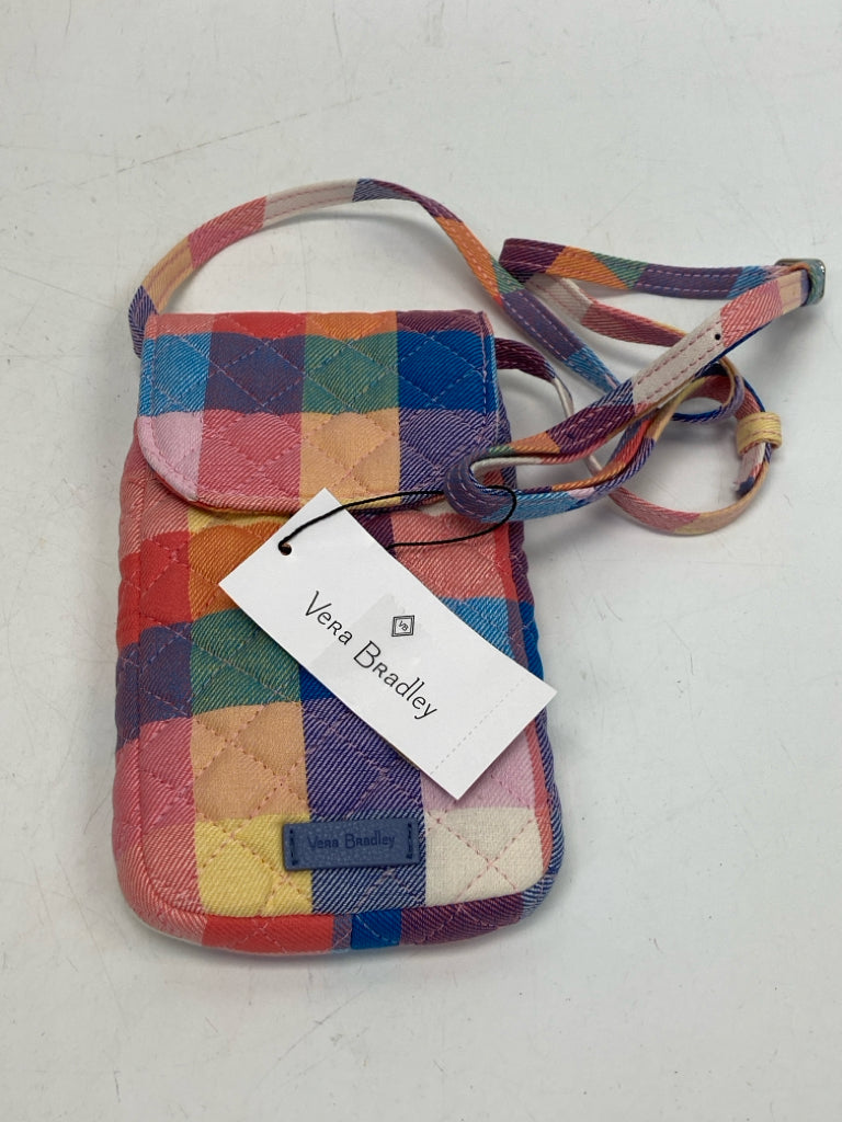 NWT Vera Bradley Multi-Color Checkered Fabric Crossbody