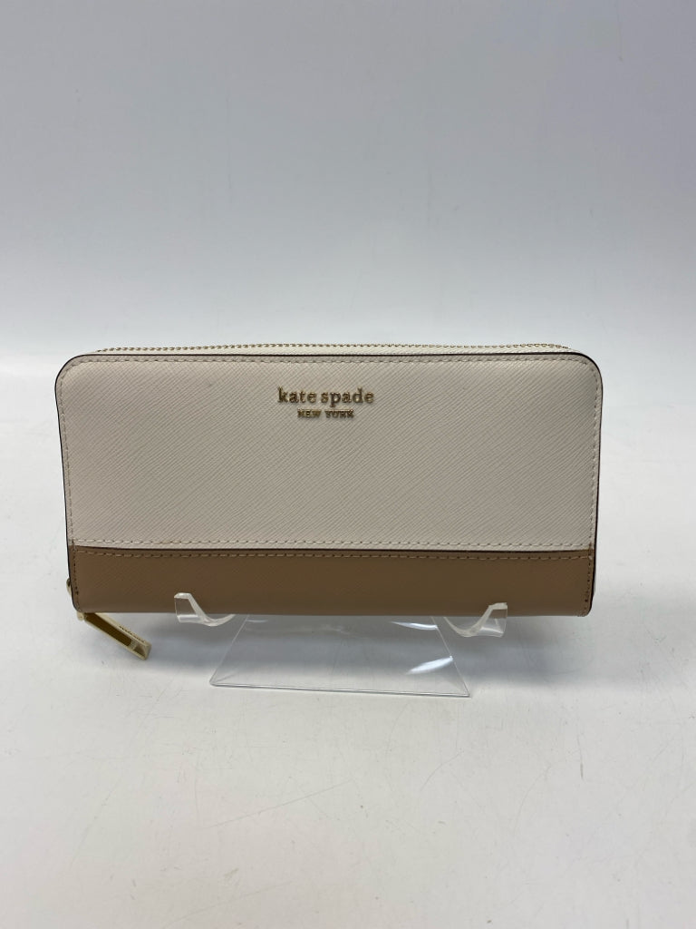 NWT Kate Spade Cream Tan Wallet