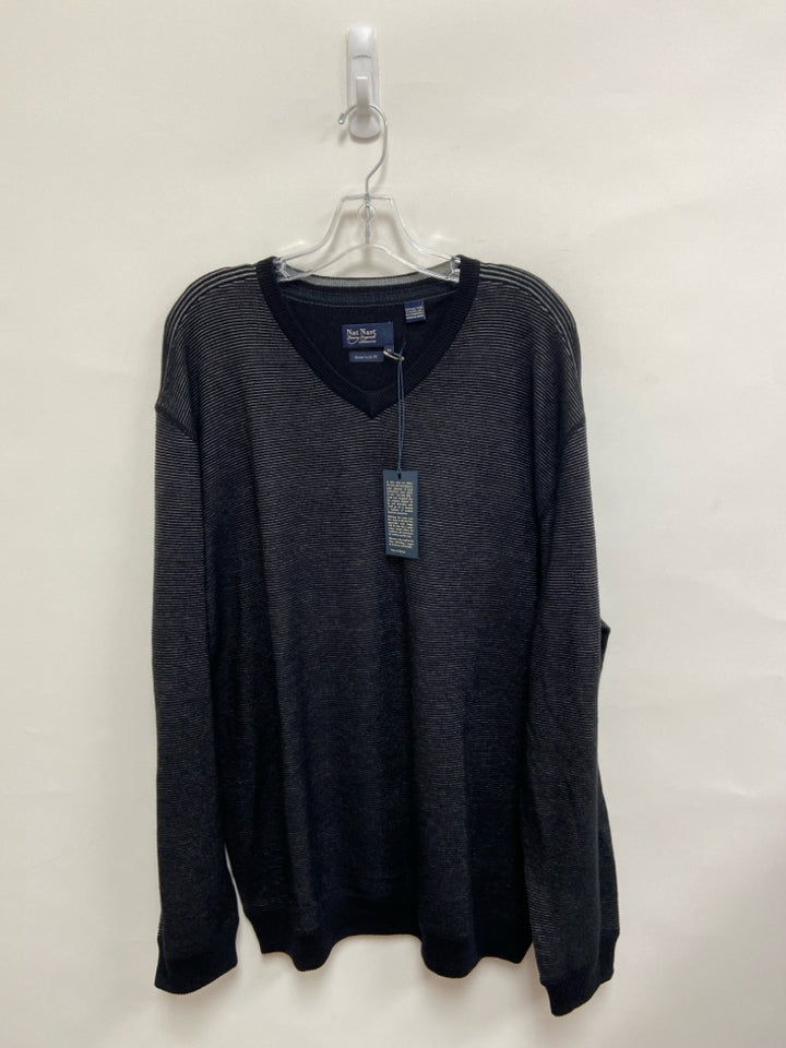NWT Nat Nast Size XL Black Gray Ribbed Men&