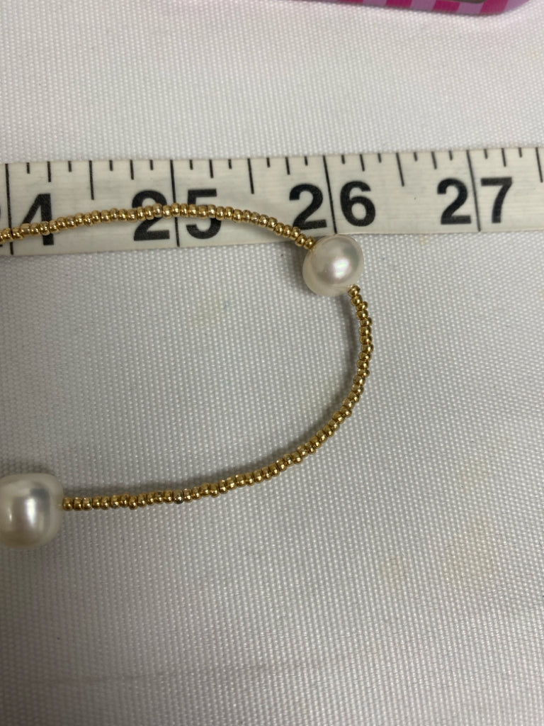 Pearl Gold Color Beaded Necklace