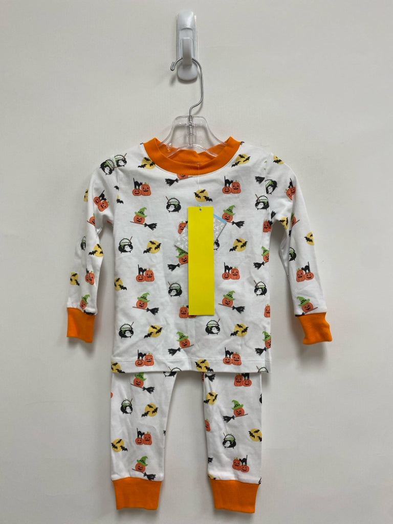 NWT Kissy Kissy SIZE 18-24M White/Black Orange/Green Halloween Girl&
