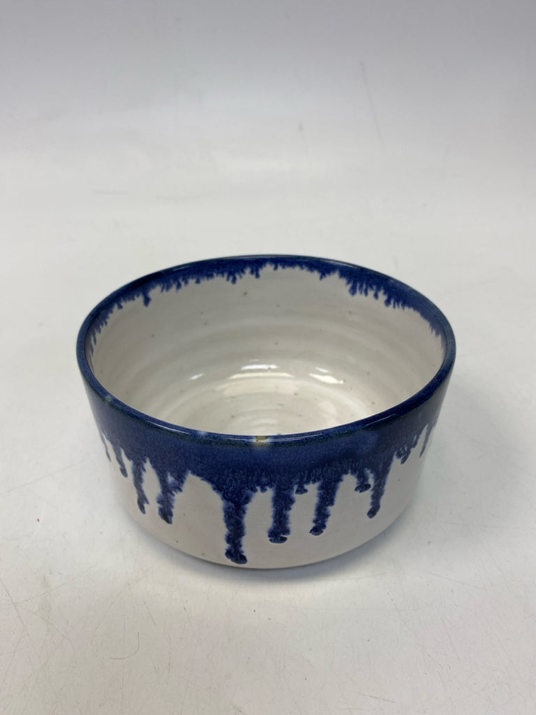 White Blue Drip glaze Bowl(s)