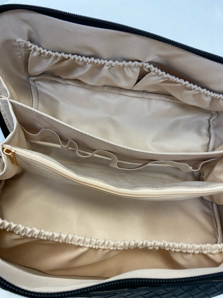 Black Woven Make-up Bag