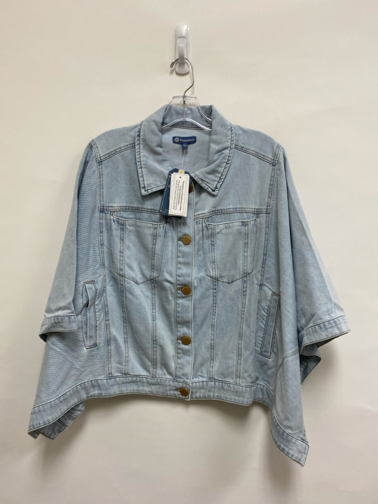 NWT Democracy Size L Pale Blue Cape Denim Ladies Jacket