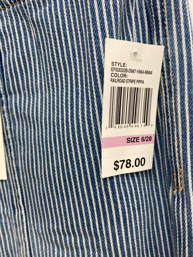 NWT Kensie Size 6 Blue White Striped Ladies Pants