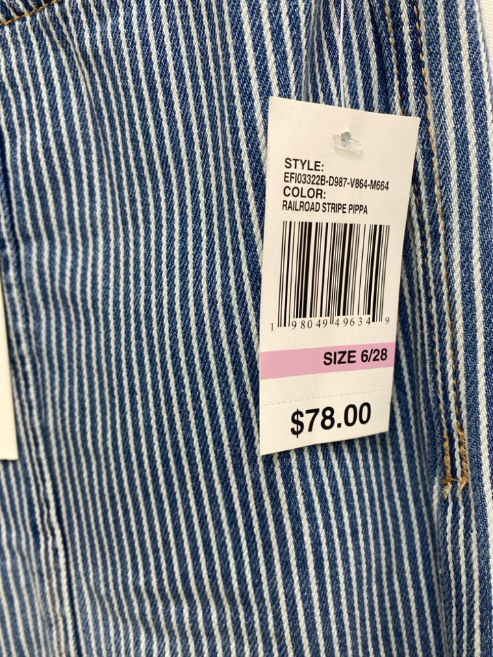 NWT Kensie Size 6 Blue White Striped Ladies Pants