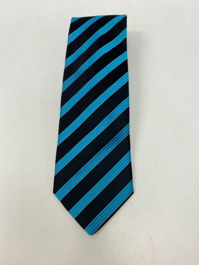Turquoise Black Striped Men&