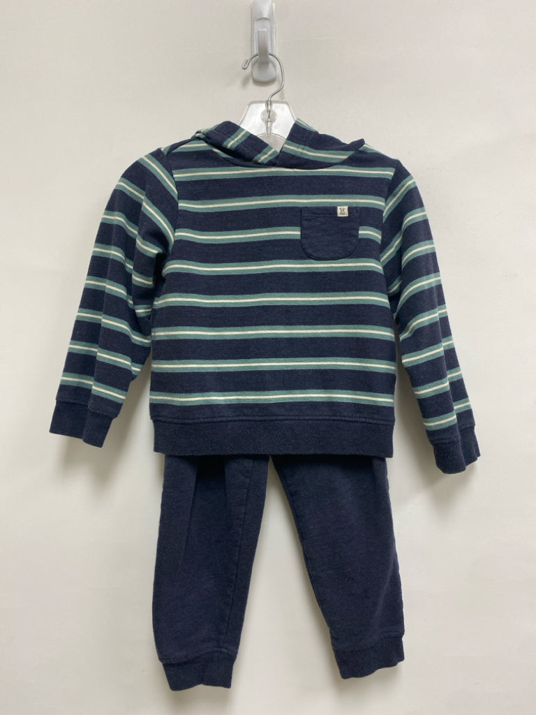 Tommy Bahama SIZE 4T Navy Seafoam/Cream Stripes Joggers Boy&