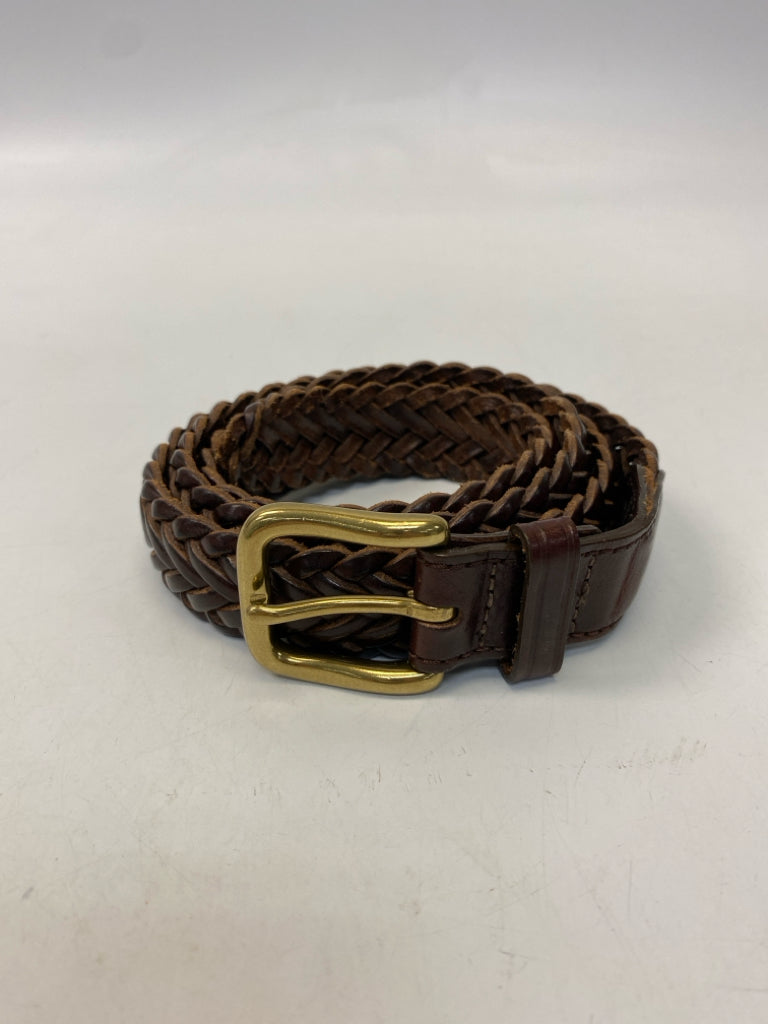 Lands End Size 40 Dark Brown Braided Men&