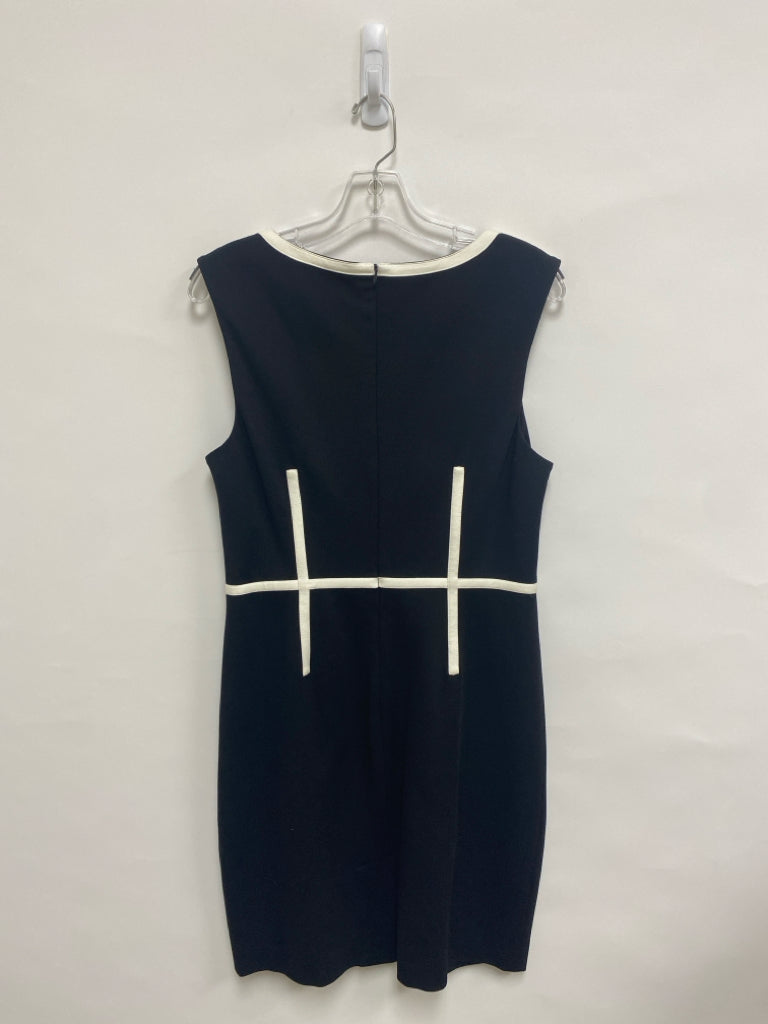 Trina Turk Size 10 Black White Sleeveless Ladies Dress