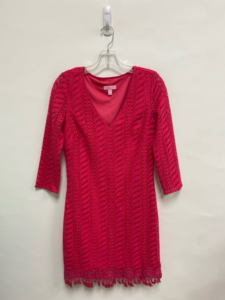 LILLY PULITZER Size 6 Hot Pink Ladies Dress