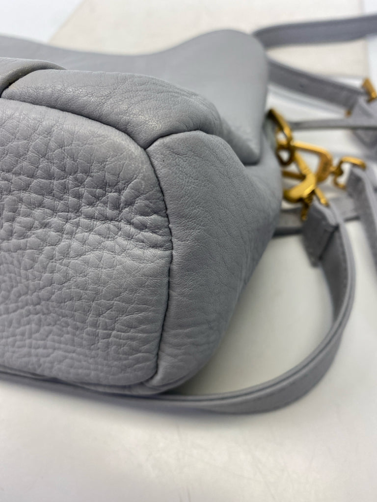 Hobo Gray Leather Handbag