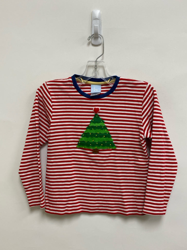 Bella Bliss SIZE 5 Red/White Green Stripes Long Sleeve Girl&