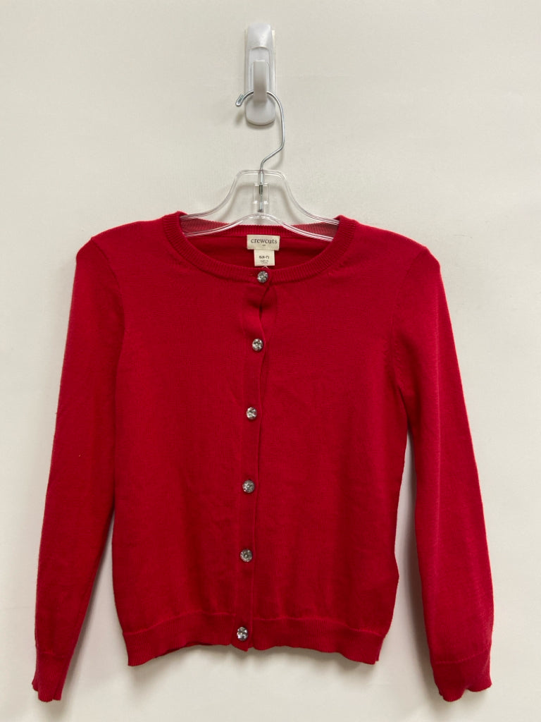 Crew Cuts SIZE 6/7 Red Cardigan Girl&