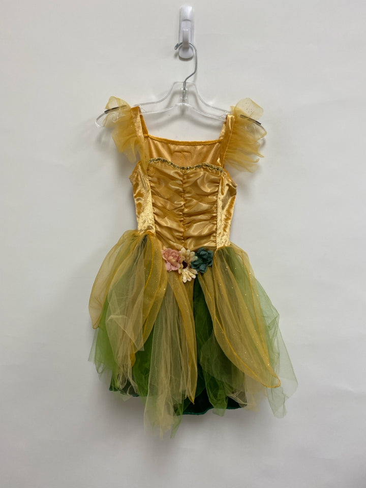 SIZE 5/6 Goldenrod Green Ruffles Sleeveless Tulle Girl&