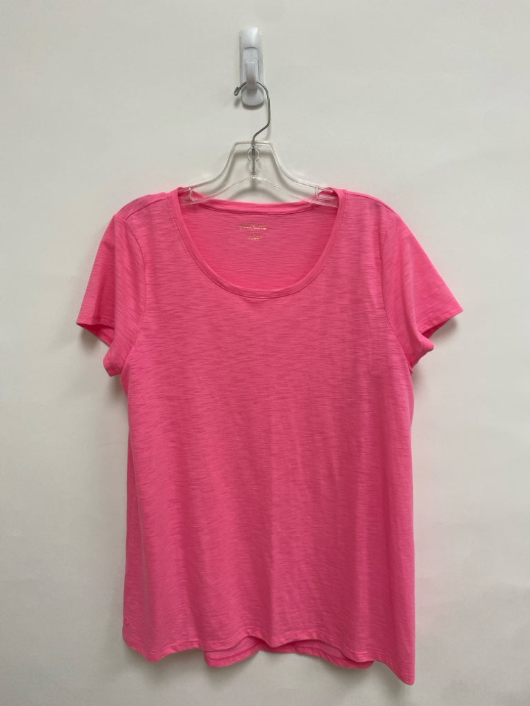 LILLY PULITZER Size L Neon Pink Ladies Top