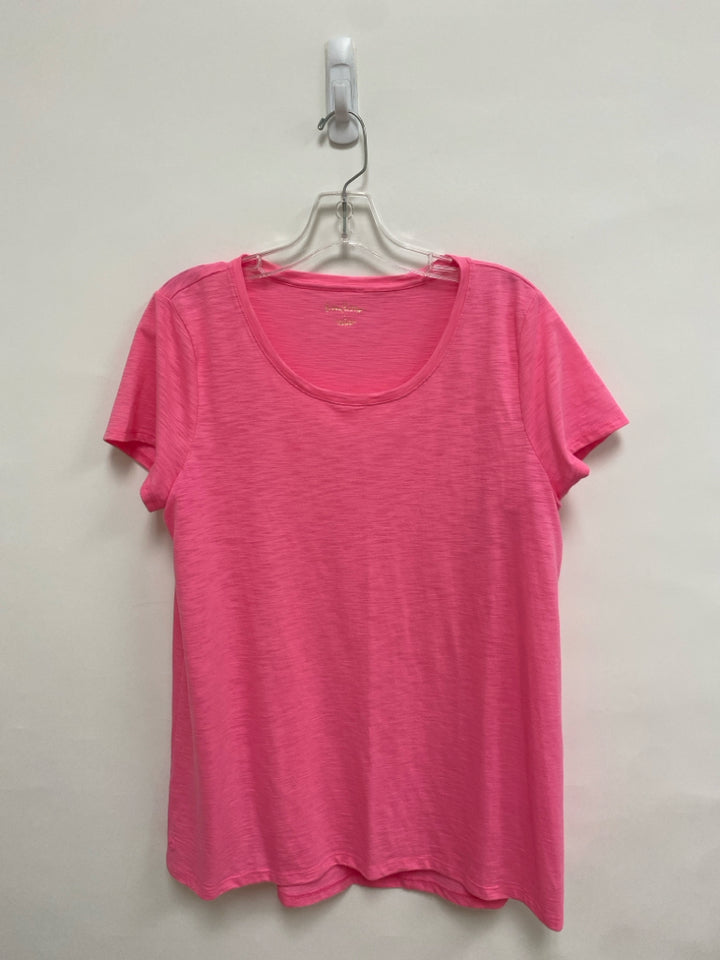 LILLY PULITZER Size L Neon Pink Ladies Top