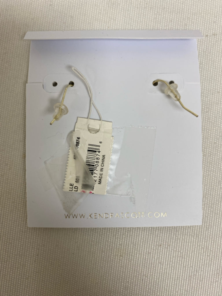 NEW/PKG Kendra Scott Red Gold Color Stones Earrings