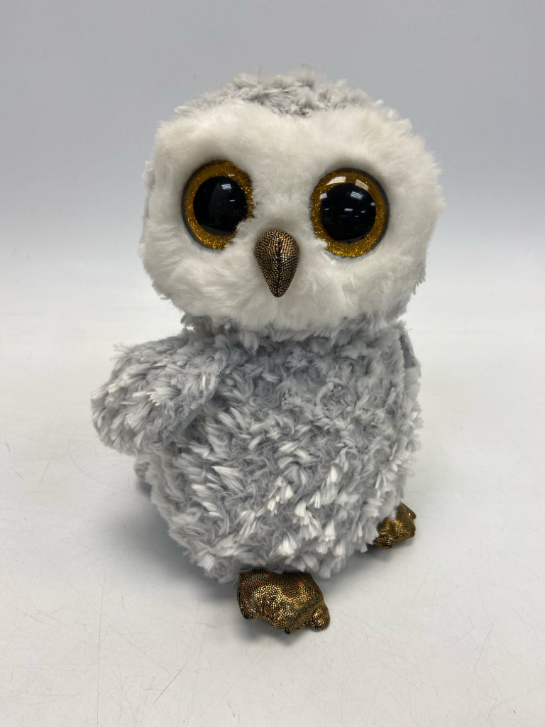 Ty Gray White Stuffed Animal