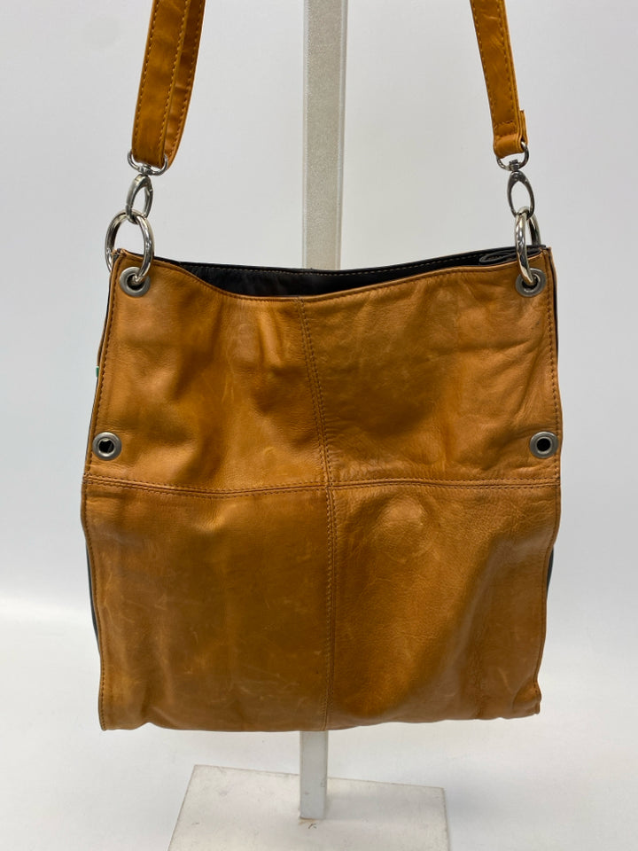 Cognac Leather Handbag