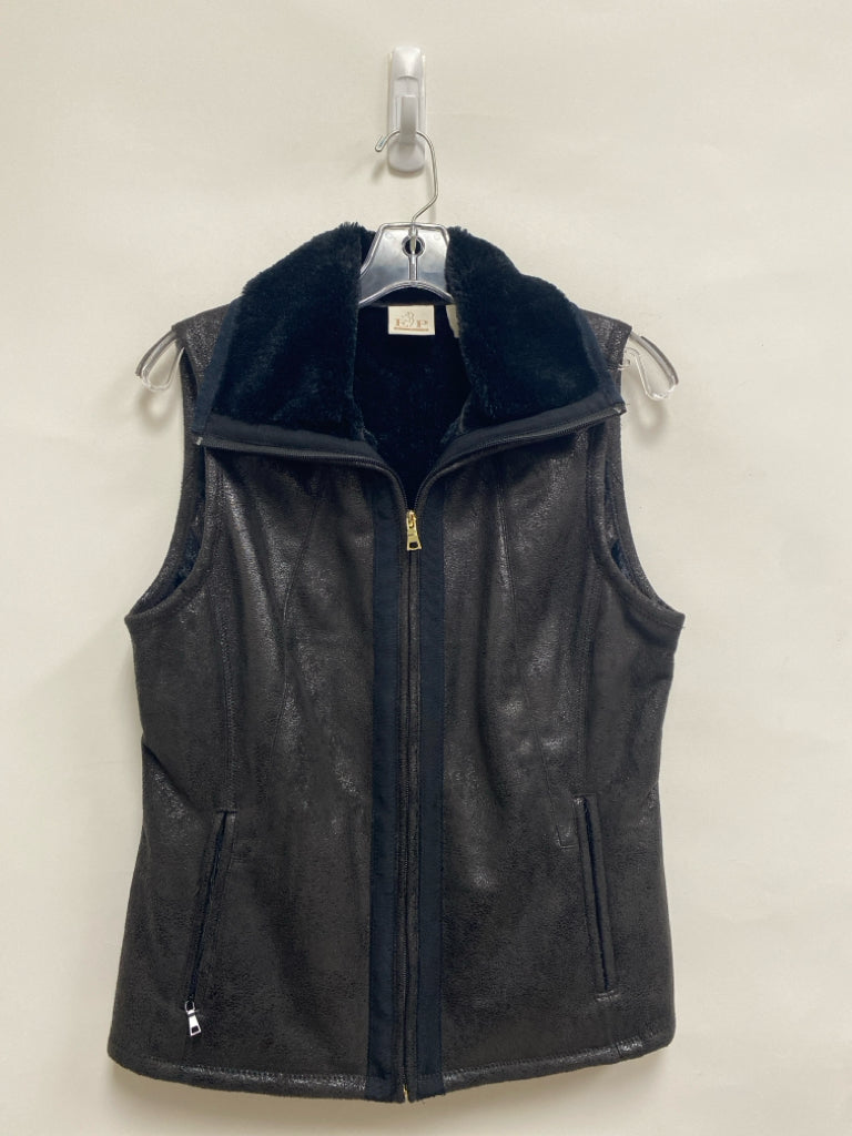 EP PRO Size M Black Faux Suede Ladies Vest