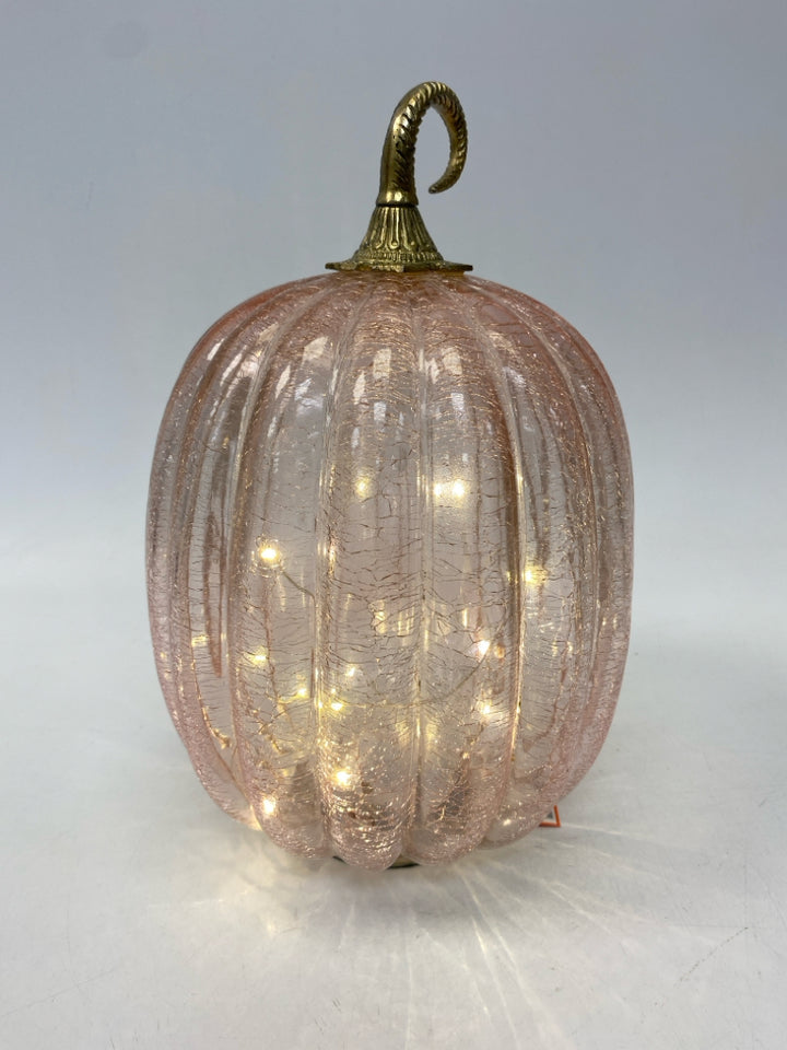 Pink Lit Glass Fall