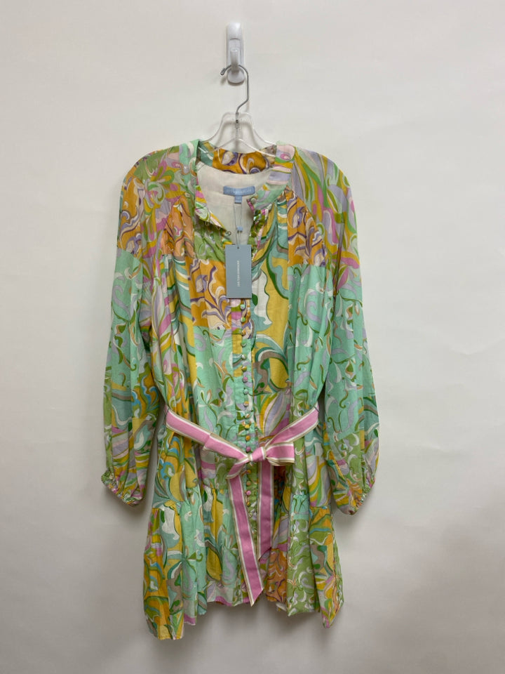 NWT Antonio Melani  SIZE  16 Pastels Swirl Plus Size Dress