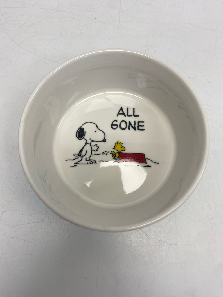 Blue/White Red/Yellow Snoopy Pet Bowl
